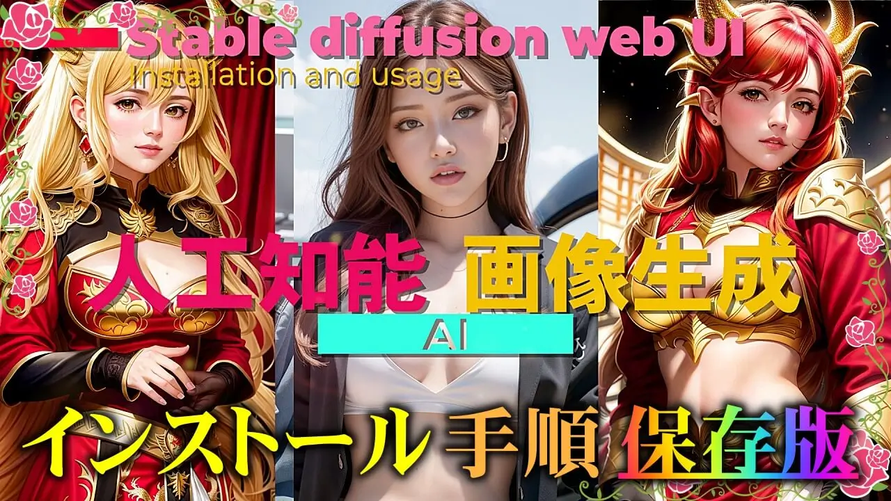 画像生成AIツール『Stable diffusion web UI』インストール手順まとめ【保存版】